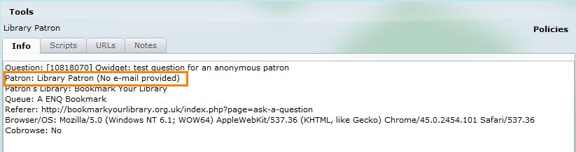 4.3.2.2 Anonymous patrons how do they get the transcript?
