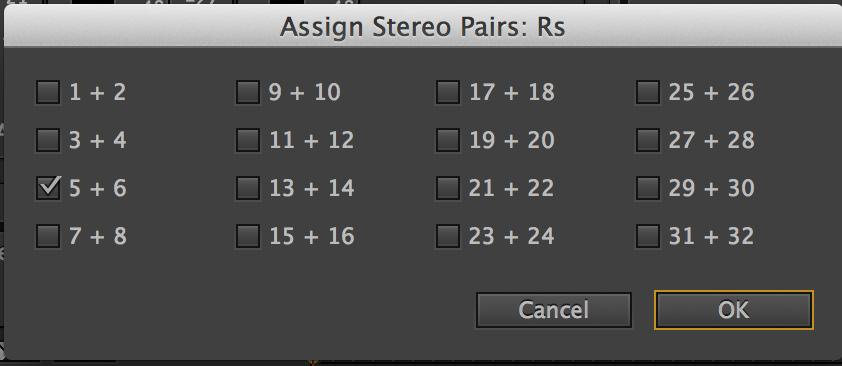 Assign and Pan each channel ti its output, i.e. Left->1, Right->2, Center->3 etc.