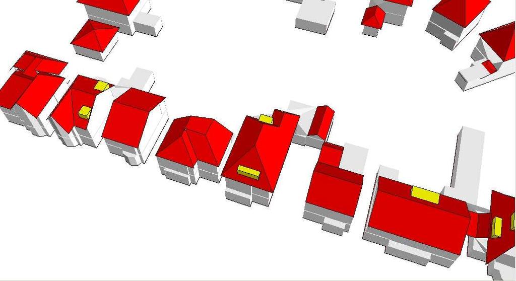3D building modelling Results for suburban areas with 729 buildings 81% correct Problems