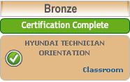 12.4. Close/Complete Certificate All web-based and classroom training courses and certification levels that you have completed in the old legacy Hyundai training system should display in your account