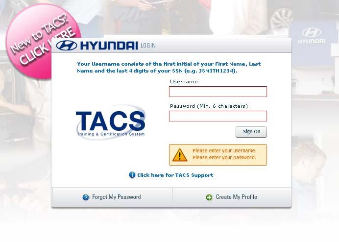 3. Log Out To exit the Hyundai TACS system, you can log