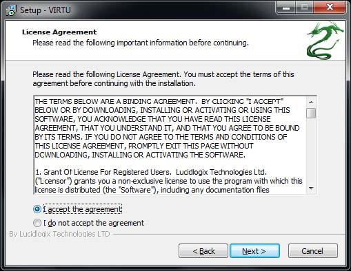 4 Software installation Notes a. Lucid VIRTU solution is designed for Intel Sandy Bridge based platforms only b.