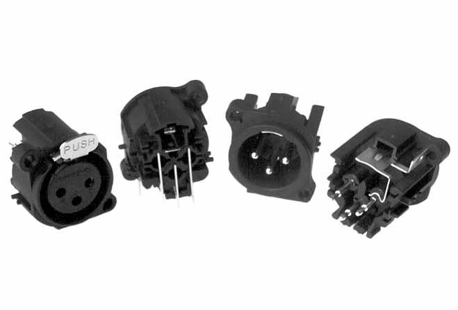 AC SERIES CHASSIS CONNECTORS THERMOPLASTIC A TYPE FLANGE AC SERIES - A TYPE THERMOPLASTIC XLR PCB CHASSIS CONNECTORS The AC series, A type XLR chassis receptacles have been designed and manufactured