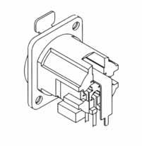 AC SERIES CHASSIS CONNECTORS THERMOPLASTIC SHELL TYPE AC SERIES RECEPTACLES