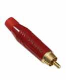 AUDIO CONNECTORS RCA SERIES Features: Stylish design Flexible grommet cable protection Robust diecast shell Gold plated contacts Colour coded Good solderability