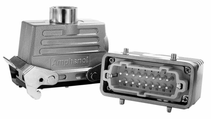 COMPLEMENTARY PRODUCTS 146 SERIES RECTANGULAR CONNECTORS Amphenol Tuchel C146 series rectangular connectors feature modular components ensuring a vast range of different features and benefits for the