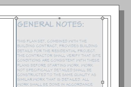 Creating a Border and Title Block 9. Click on the new text object to select it, then click the Point to Point Move edit button. See Point to Point Move on page 224 of the Reference Manual.