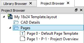 Chief Architect X8 User s Guide Click the arrow next to the "Pages" folder to expand a list of the pages in the layout file that are currently in use.