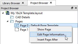 Page 1 is listed as a page with content because it has a Layout Page Table placed on it. See Layout Page Tables on page 1264. 3.