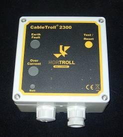 The unit uses NorTroll type current sensors Trip level PtG: 5-240A, fixed & adjustable