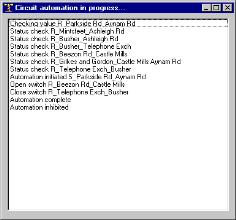 AUTOMATION Network Automation. An automated sequence can be programmed in the AutoTroll module within the NetTroll micro SCADA software (Optional).