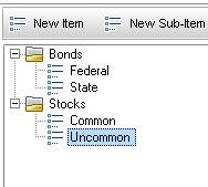 HP ALM 11 Essentials 8. In Sub-Item Name field, type Common. 9. Continue to add the new item and sub-items so your new list so that it matches the example below: 10. Go to the Project Entities link.