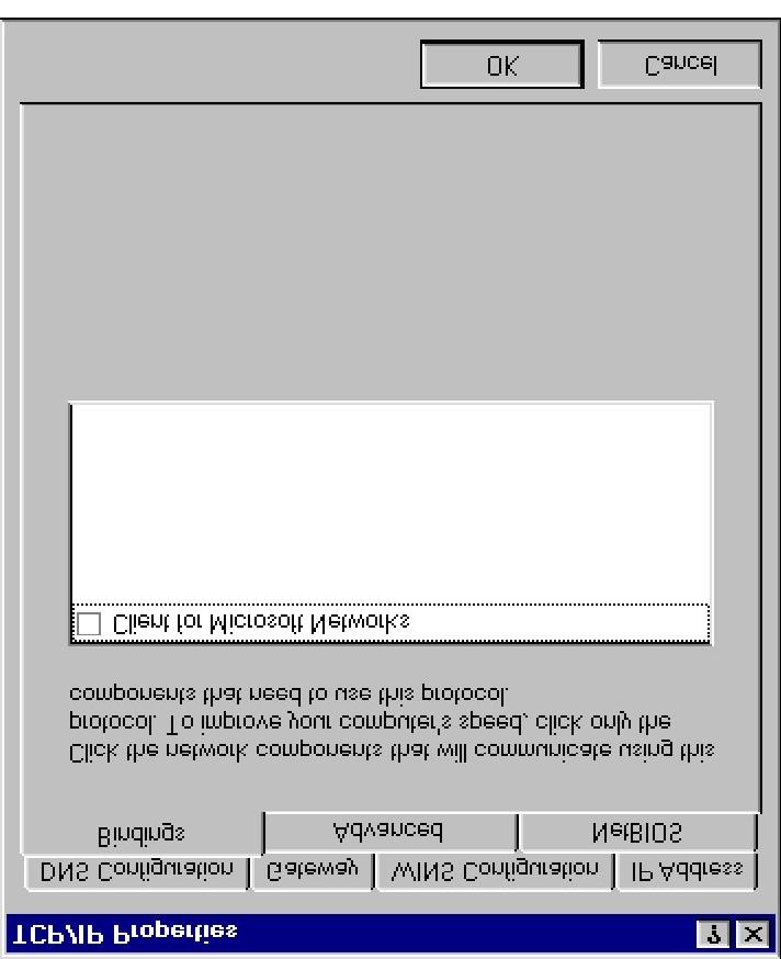 12 Application Notes Figure 2: TCP/IP Properties Screen 3. Select the Bindings tab.