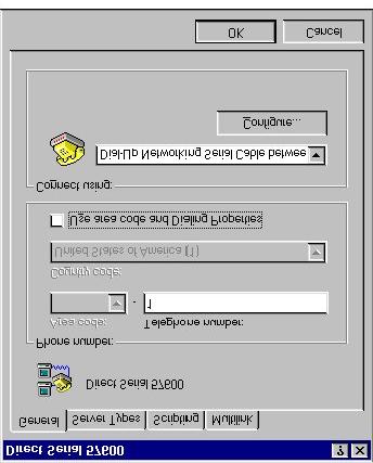 Direct Connect and Dial-Up on Windows 98 25 3. In the Dial-Up Networking folder (Figure 16), select the Connection icon to modify. 4. On the File menu, select Properties.