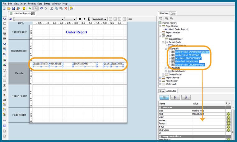 Refining Your Report 17 Data Formatting Report Designer uses default formats for dates and numbers.