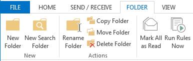 To move a folder, click Move Folder in the Actions group. In the Move Folder window, make a folder location selection and click OK. Share Calendar 1. Click the Share Calendar icon in the Share group.