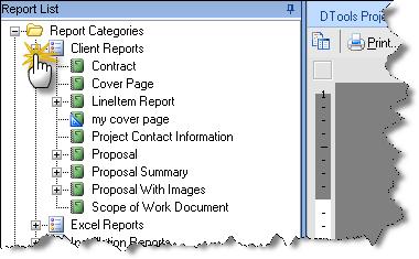 Standard reports are initially organized into four categories: Client Reports, Excel Reports, Installation Reports, and Management Reports.