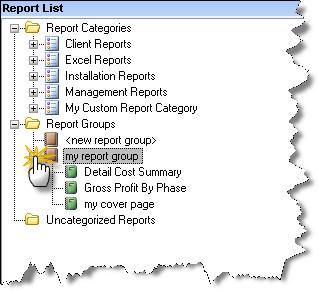 Report Groups Report Groups are a way for you to define a collection of reports that will run together.