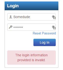 Logging In Failed Logins & User Lockouts If users incorrectly enter their login credentials too many times in a row (typically three incorrect tries), they will automatically be locked out of the OU