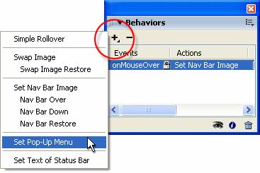 Select the Recycling button, and then click Window > Behaviors (or use the [Shift] + [F3] keyboard shortcut).