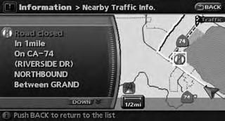 3. The map screen centered around the selected event is displayed. On the left screen, the detailed information about the event is displayed.