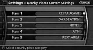 CUSTOMIZING NEARBY PLACES (page 8-5).