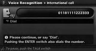 Speak International Call. 6. Speak Dial. 2.