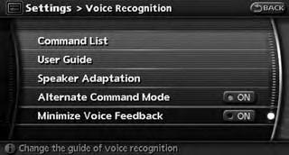 . If you want to adjust the volume of the system feedback, push the volume control buttons [+] or [ ] on the steering switch or use the audio system volume knob while the system is making an