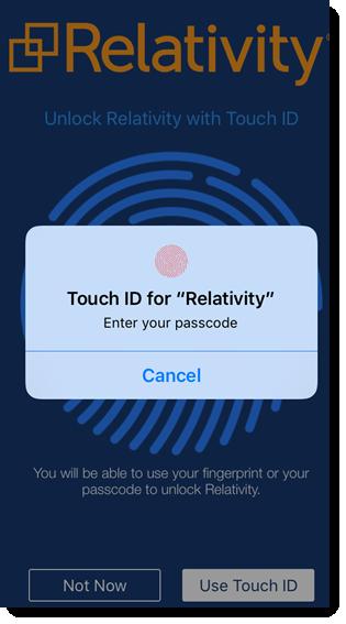 4. Enter your username, and then tap Next. 5. Enter your password, and then tap Login. The list of Relativity workspaces that are accessible to your credentials appears.