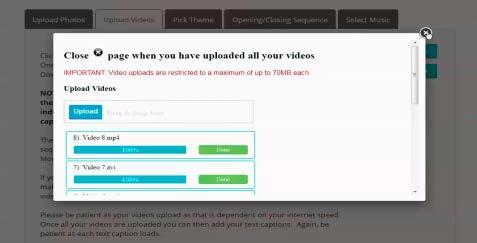 If you placed all your photos and videos into one download link and had already submitted that link in the Upload Photos