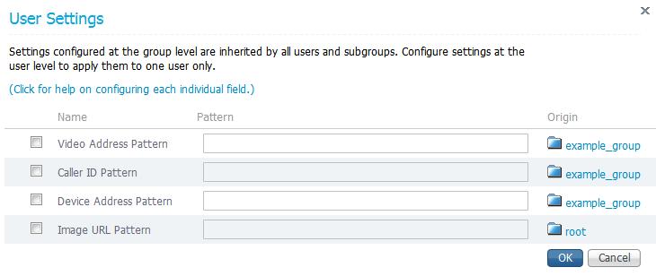 Setting up Cisco TMSPE for provisioning 3. In the User Settings pane, click Edit. The User Settings dialog box opens. 4.