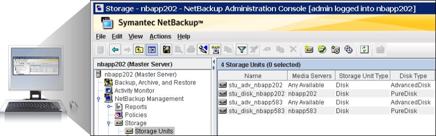 ESG Lab Review: NetBackup 5330 Backup Appliance 5 Lastly, the Lab used the NetBackup management interface to configure two different storage unit types on an existing 5330, and two different storage
