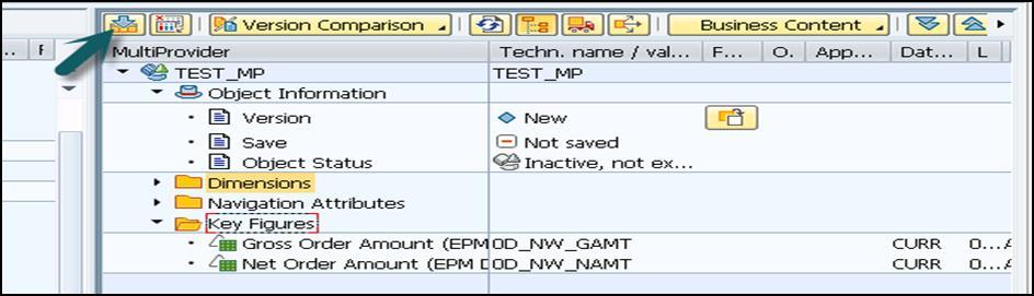 Use Identify Characteristics and Select Key Figures to make InfoObject assignments between MultiProvider and InfoProvider.