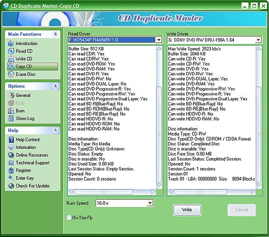 Copy CD CD Duplicate Master can copy all CD disks to blank CD including MP3 music, audio CD, office documents, games, photos, and any other discs you might have.