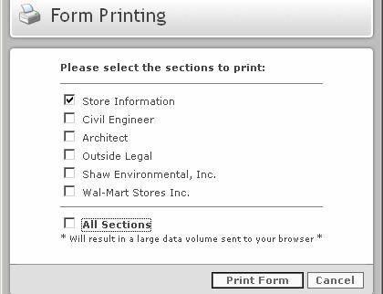 V. Printing an EOM Form Purpose: To print off any or all tabbed sections of an EOM form. 1.