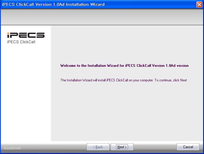 License and Account Information Prior to registration of ipecs ClickCall with the host ipecs system, the host ipecs system must have the ipecs ClickCall software license installed.