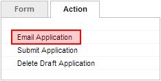 Email a Copy of Your Application For applications created using form version V.