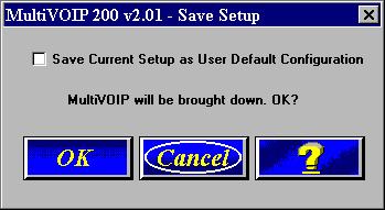 MultiVOIP 200 User Guide 17 Enter the IP address of the master MultiVOIP in the Master IP Address field. 18 Click OK and you are returned to the main menu.
