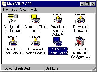 MultiVOIP 200 User Guide Introduction This chapter describes various features of the MultiVOIP software that enable you to change (update) the configuration of your MultiVOIP.