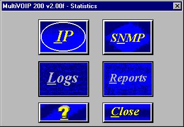 Chapter 4 - MultiVOIP Software Viewing Statistics The Statistics dialog box enables you to view statistics for major events of the MultiVOIP operation.