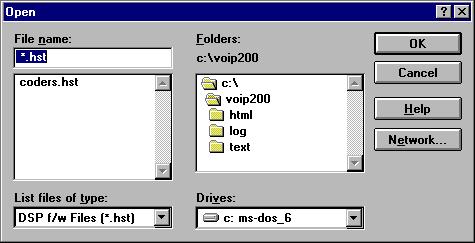 MultiVOIP 200 User Guide Download Coders If you have obtained a new coder file, do the following: Win3.