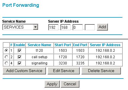 2. Log in to your router setup. Consult your NetGear user documentation for the user name and password. 3. From the Advanced menu on the left of the page, select Port Forwarding. 4.