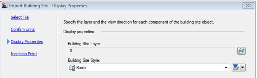 4. Specify the layer and the view direction for each