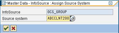 Create the Transfer Rules for the Consolidation Group (Hierarchies).