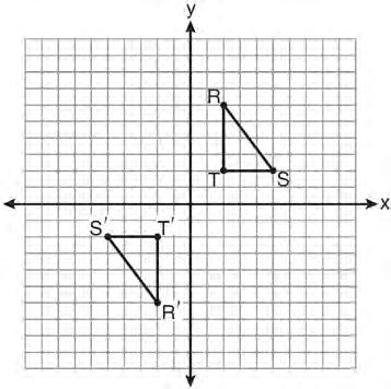 Geometry Regents Exam 0611 22 As shown on the graph below, R S T is the image of RST under a single transformation. 26 When ABC is dilated by a scale factor of 2, its image is A B C.