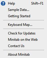 Anywhere within the software that users access Help, they will automatically be directed to the appropriate content on the Minitab website.