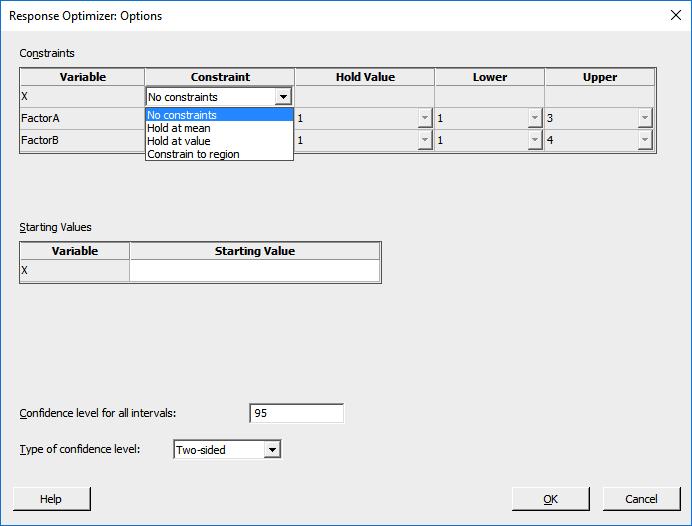 Response Optimizer You can now optimize covariates in Stat > ANOVA > General Linear Model > Response Optimizer.