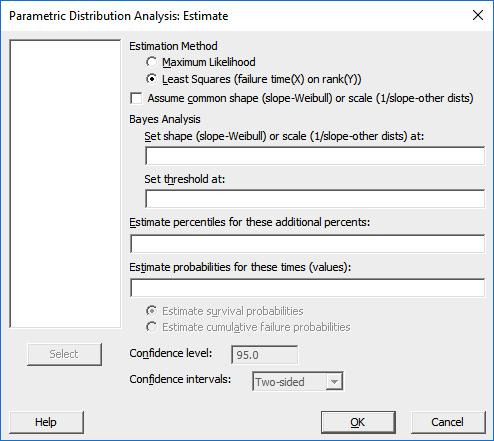 and standard errors are no longer computed. And the Estimate sub-dialog now disables the CI controls if the Least Squares method is selected.