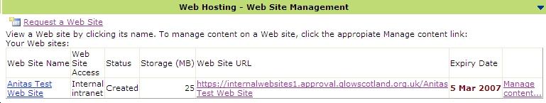 html into the box d) Click on Rename 22. Close the Managing site browser window to return to My Glow.