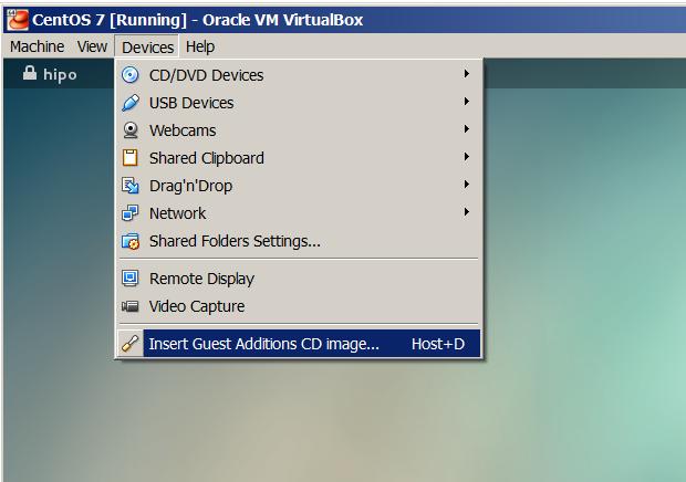 1. Installing VirtualBox GuestAdditions on CentOS 7, Redhat, Fedora a) become superuser su root [root@centos~:]# b) Mount
